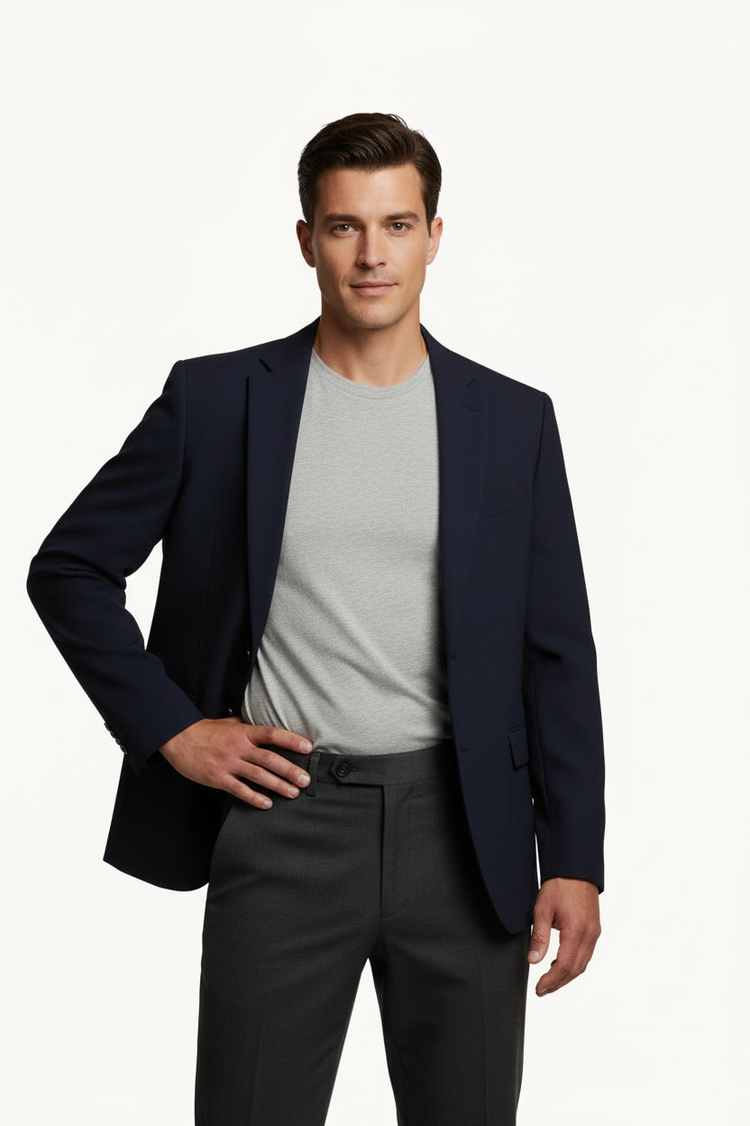 Blazer blu uomo