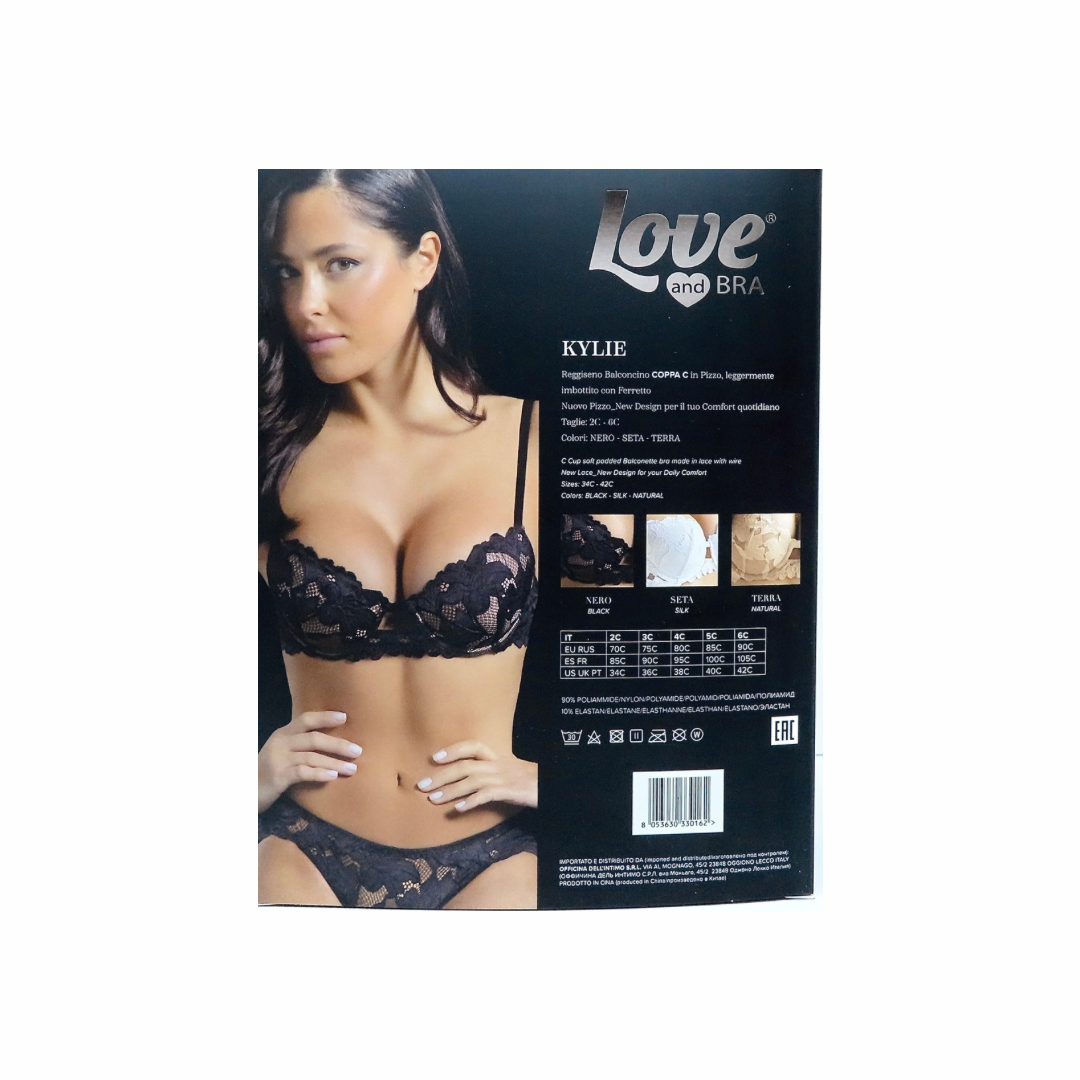 Kylie Essential Love “Love and Bra” | Reggiseno balconcino coppa C in pizzo