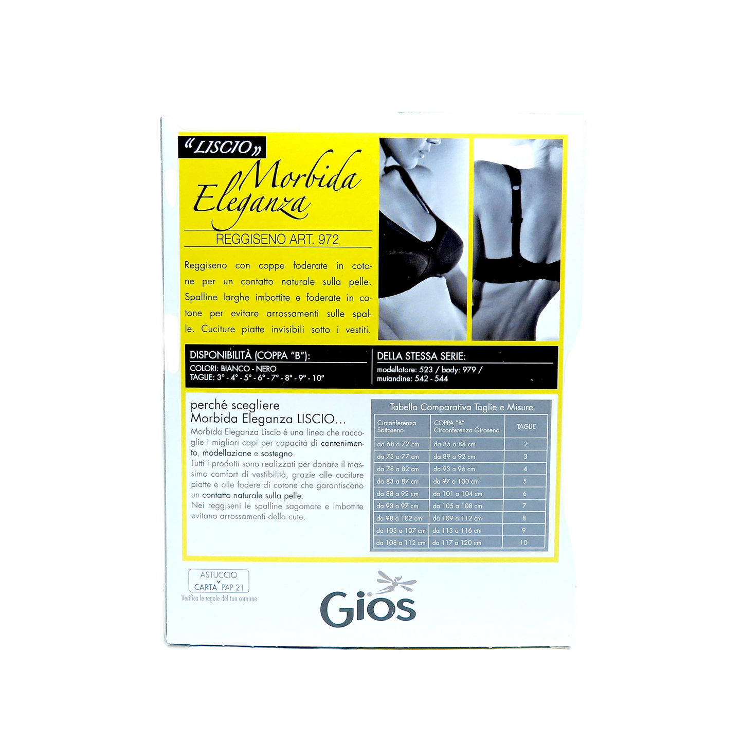 Gios | Reggiseno liscio art.972