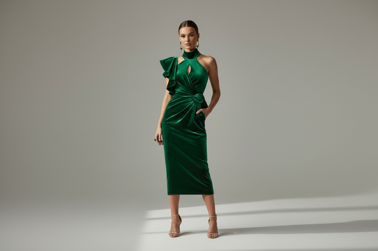 Dress elegante verde